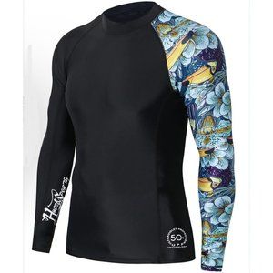 HUGE Sports Compression Shirt Black Long Sleeve Toucan Sam Unisex Size Large